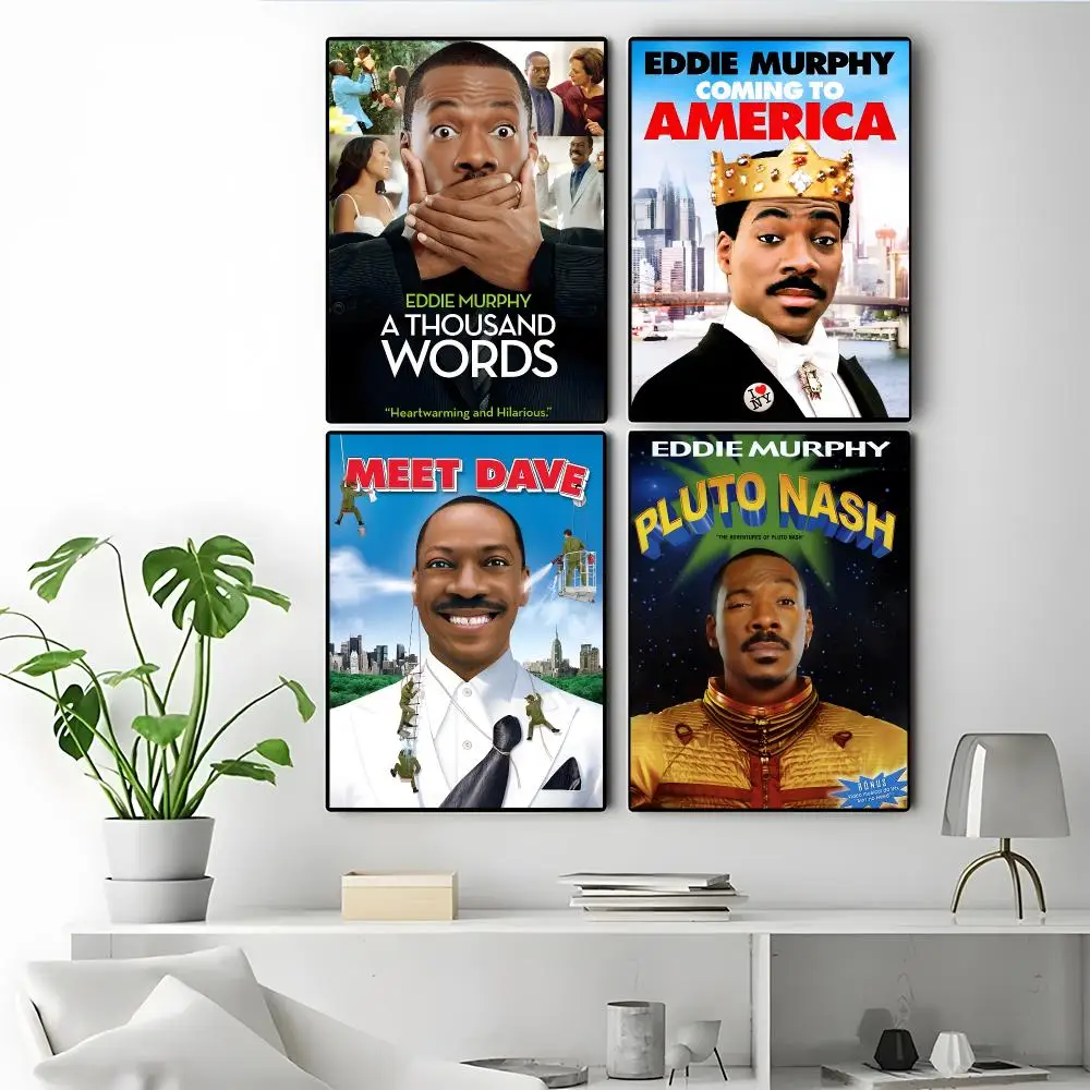 Actor Eddie Murphy Poster Poster Self-adhesive Art Waterproof Paper Sticker Coffee House Bar Room Wall Decor