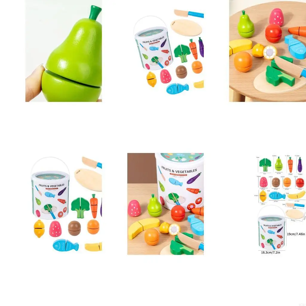 97BE REALISTO VEGADORES FRUITOS CUTANDO APRENDIZAGEM APRENDIZAÇÃO