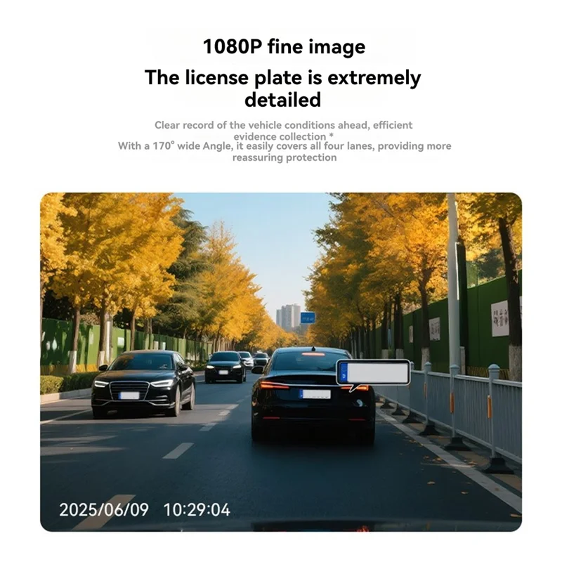 B68C 4 Lens 360° Car Dash Cam 4 Channels Video Recorder 1080P Car DVR Front Inside Rotatable Rear View Night Vision Black Box