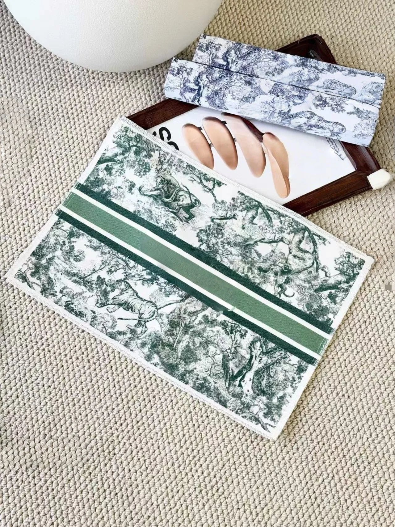 

D Collection Gallery Mat: Triple-Protection Linen Placemat Elite. Tablescape Luxury & Unforgettable Holiday Present.