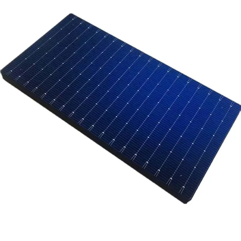 110pcs Mono Crystalline Solar Cells HJT N Type 210mm x 105mm A Grade 24.5% EFF 5.4W Front Side 18.7% Eff 4.12W Back Side