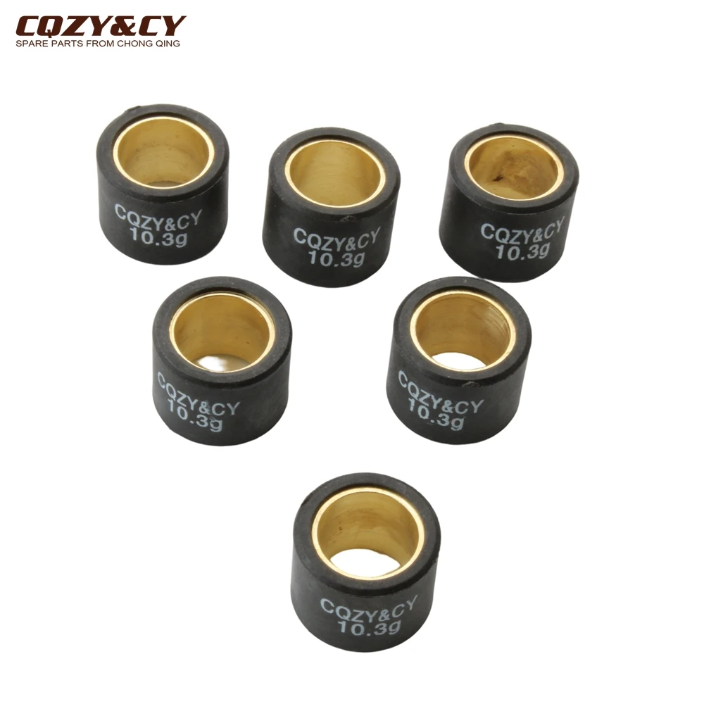 Variator Roller Weights 21x17mm 10.3g 11.2g 13.8g For Piaggio X8 X9 Hexagon Gtx Beverly Carnaby Liberty 180 200 250 300 Scooter