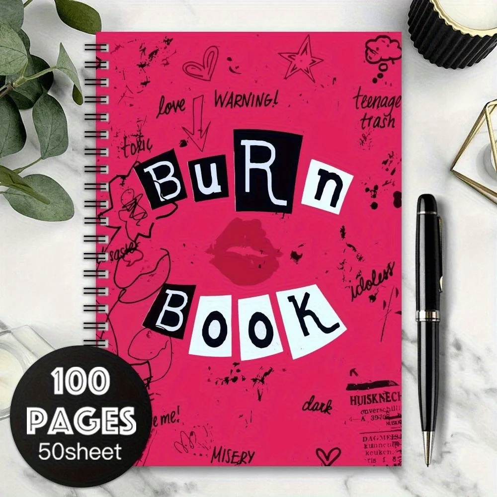 Cuaderno Espiral Divertido - Diario de Mean Girls Work Burn Book, Regalo Ideal para Amigos y Uso Artesanal