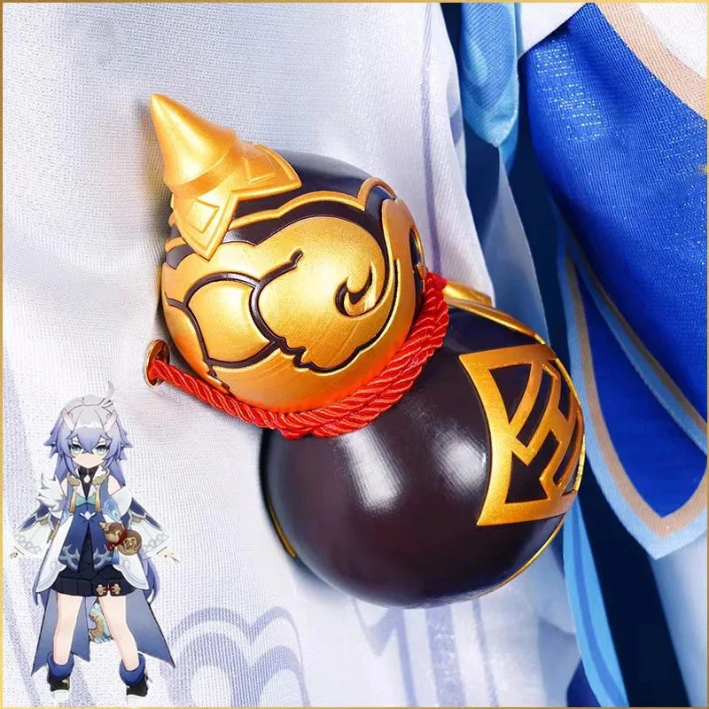 25COSGame Honkai ستار السكك الحديدية Bailu تأثيري الدعامة القرع تأثيري ستار السكك الحديدية Bailu أزياء الهالوين الدعائم