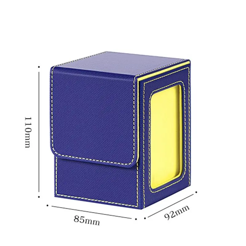 Caixa de Armazenamento para Cartas Colecionáveis com Janela, Estojo para Baralho com Tampa Removível, para Cartas de Jogos e Esportes