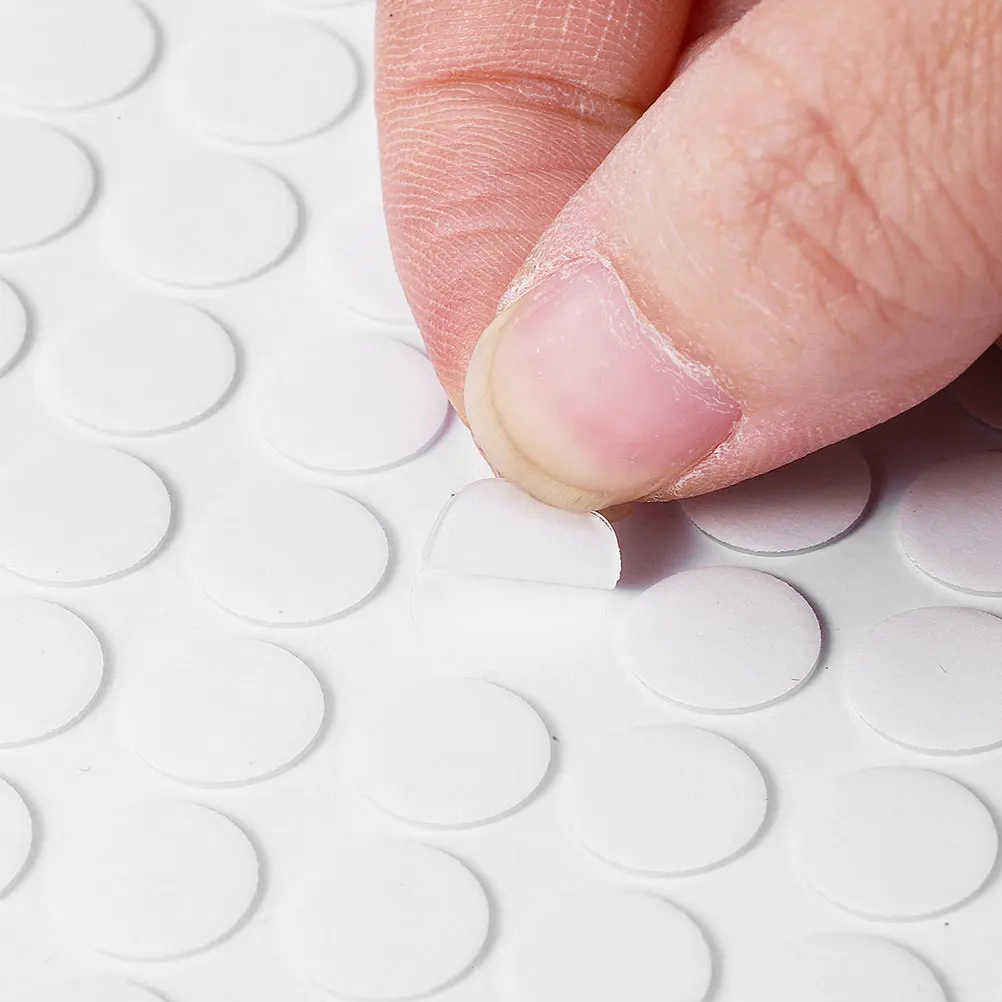 

800pcs Double Sided Adhesive Acrylic Dots Strong Sticky Circular Stickers Home Office Clear Removable Wall Decor Photo