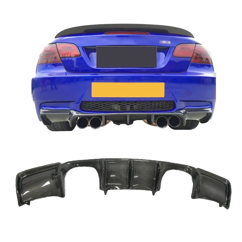 Factory Customize Car Carbon Fiber Rear Bumper Diffuser Lip For M3 E90 E92 E93 2005-2012