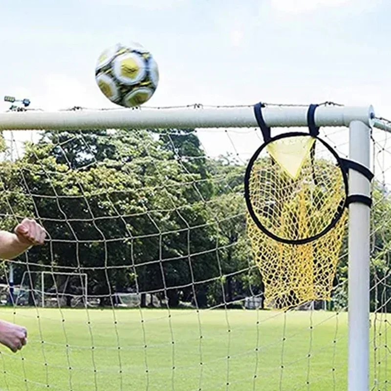 1/2 pçs treinamento de futebol tiro net equipamentos treinamento de futebol alvo net objetivo juventude chute livre prática tiro futebol topshot