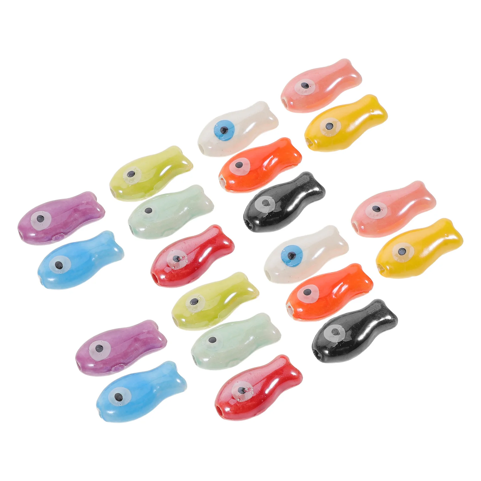 

Ceramic Fish Beads Porcelain Ocean Animal Loose Spacer Beads DIY Jewelry Making Bracelets Necklaces Earrings Crafts