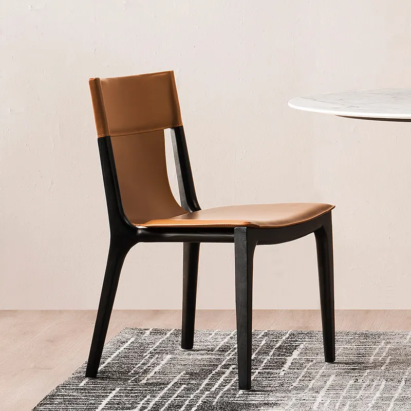 

Lounge Minimalist Dining Chairs Comfortable Leather Dining Chairs Massage Vintage Sillas Para Comedor Lounge Suite Furniture
