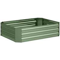 Steel raised bed, stackable flower box, 120x90x30cm for garden, balcony, flowers, plants, vegetable planting box