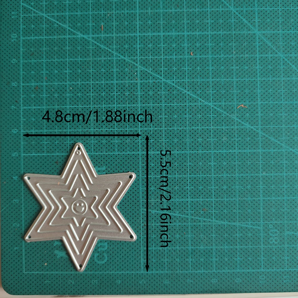 Matrices de découpe en métal New YorHexagram Star, matrices découpées pour album à faire soi-même, Sidi Adora 138 Papel, artisanat, 2024, 1 pièce, nouveau