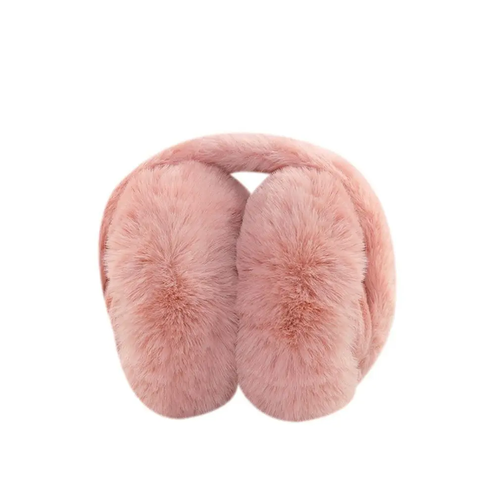 New Soft Plush Ear Warmer Outdoor Cold Protection Solid Color Winter Warm Earmuffs Ear-Muffs Ear Cover Folding Earflap Men