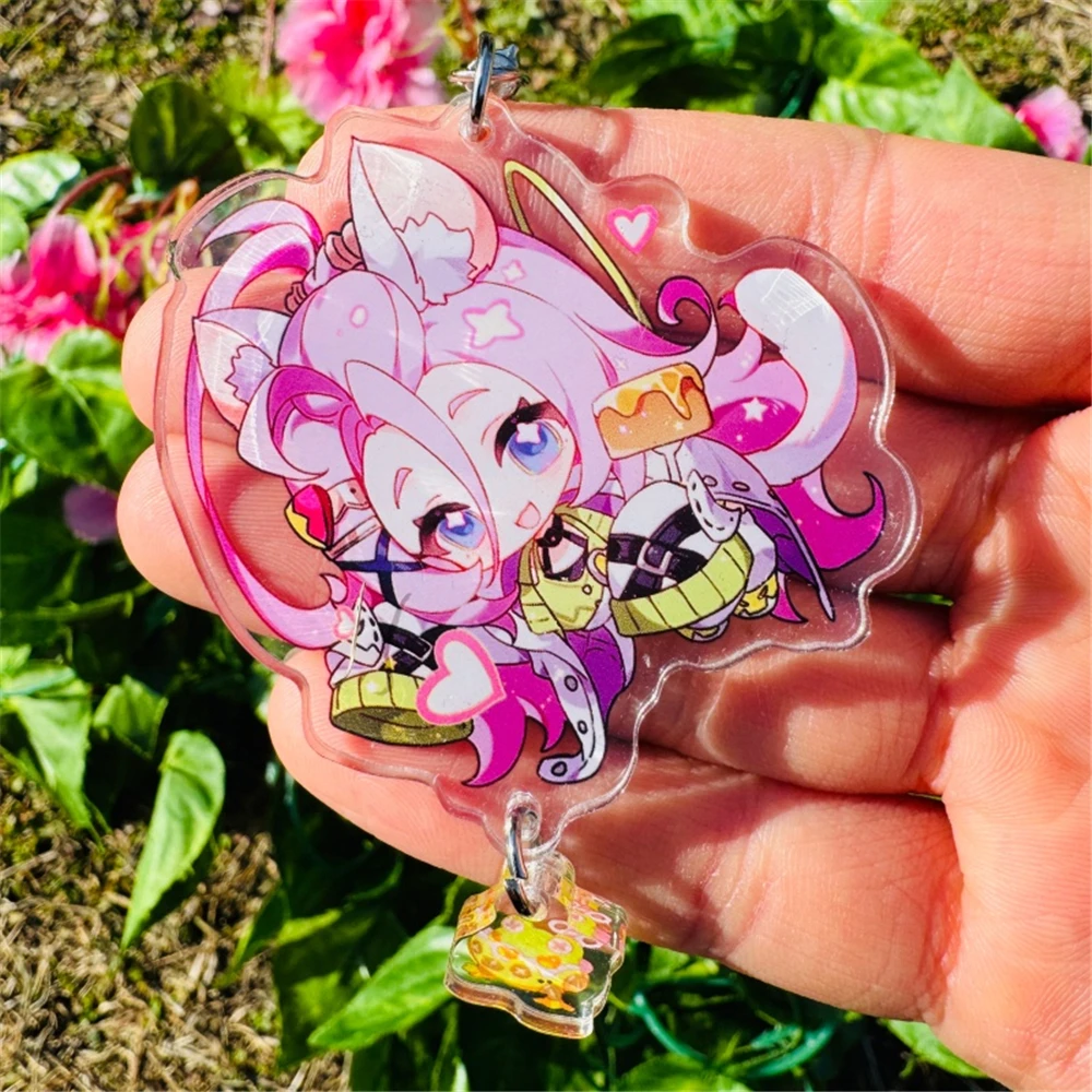 Game Aino Flins Lauma Nefer Ineffa Cosplay Kostüm Acryl Schlüsselanhänger Abzeichen Schlüsselanhänger Zubehör Anhänger Requisite