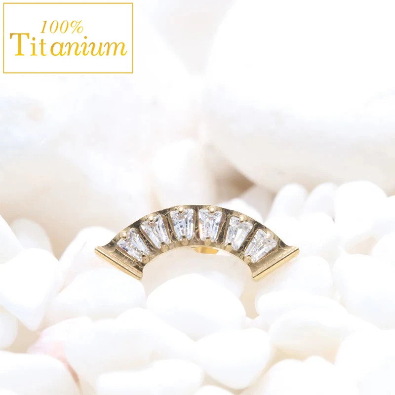 ASTM F136 Titanium Cartilage Piercing Stud Women's Earrings 16G Ear Lobe Tragus Helix Conch Lip Nose Rings Labret  Body Jewelry image 3