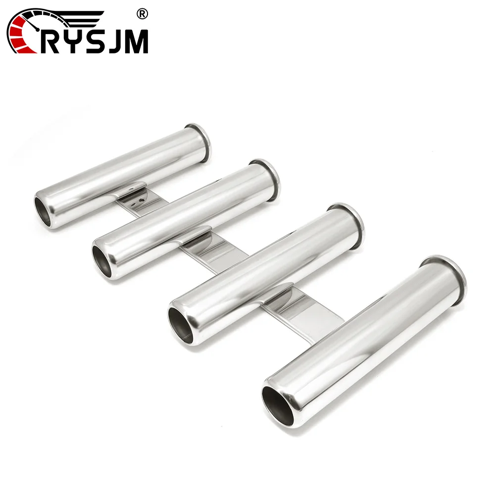 

Stainless Steel Multi Tube Fishing Rod Rack 4 Tubes Rod holders Wall/Side Mounted Bracket Rod Holder Fishing Rod Pod Pole Holder