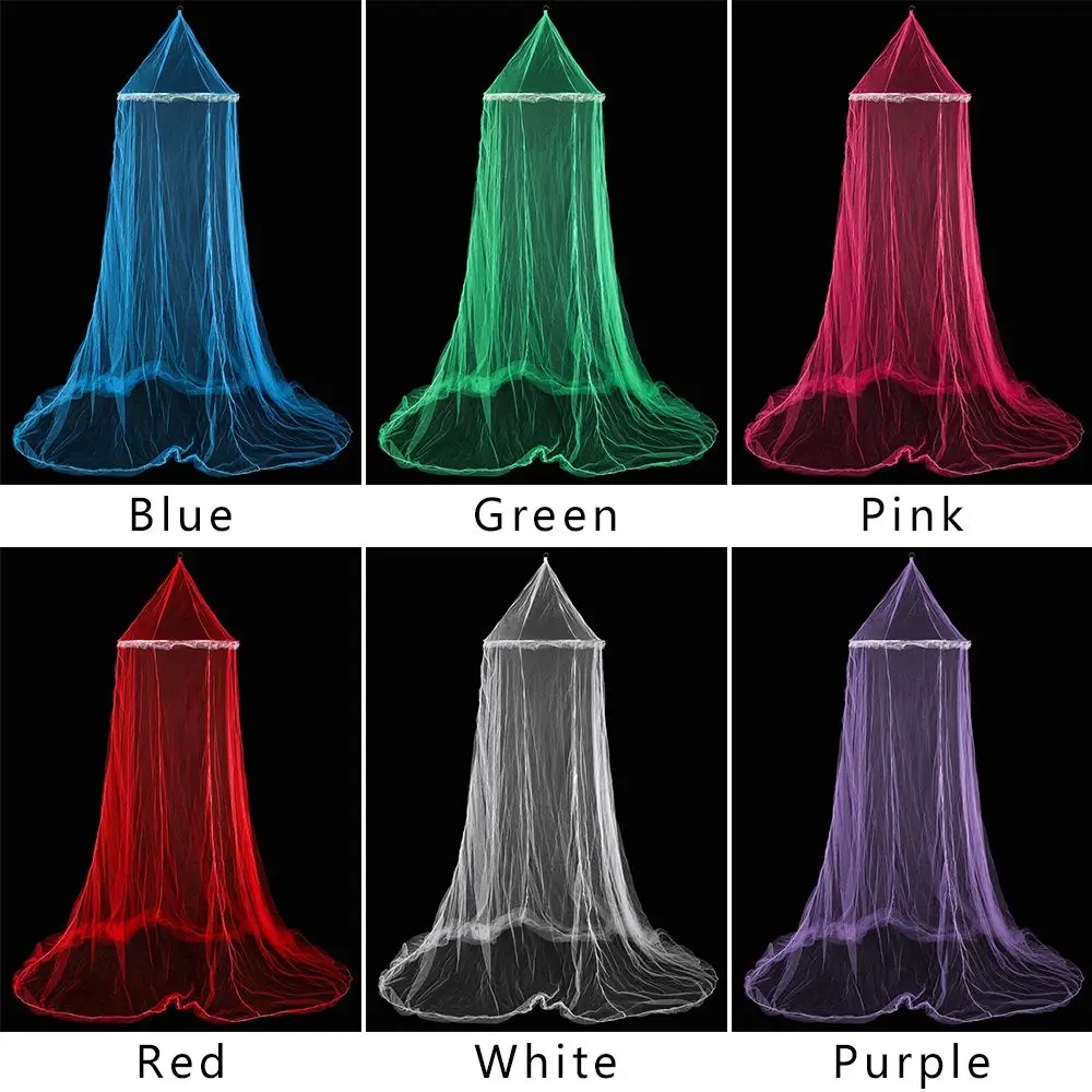 Princess Mosquito Net Canopy Encryption Dome Summer Fly Insect Mesh Repellent Protection Single Entry Bed Decoration Home Decor