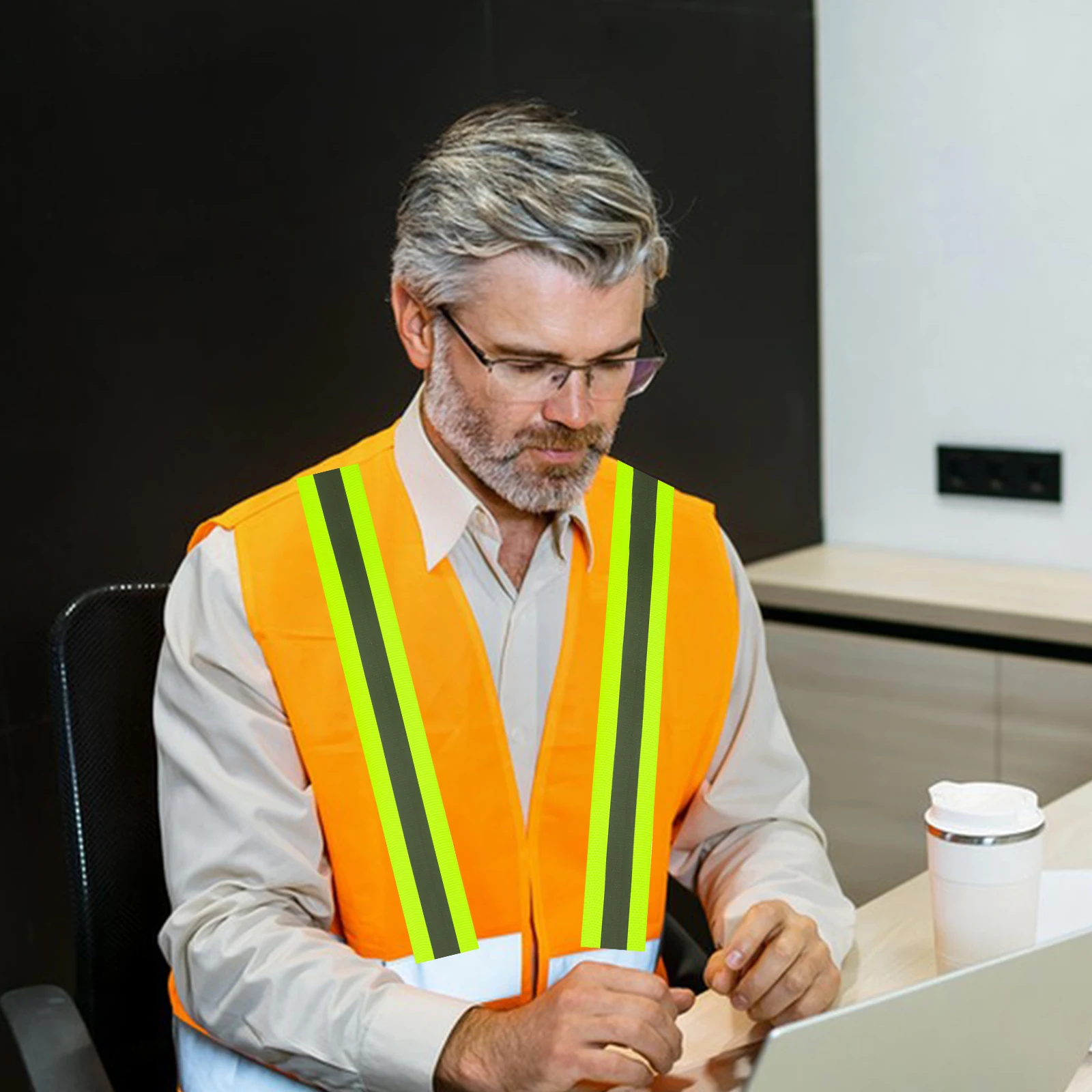 

1 Roll High Visibility Reflective Safety Tape For Outdoor Bikes Clothing Party Steps Warning Caution Strips Durable Polyester