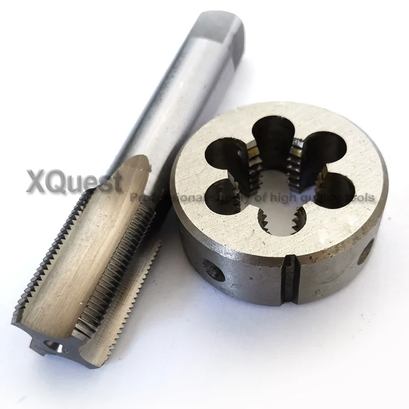 2pcs Metric Thread Right hand Tap and Die set M28 Machine Straight Flute plug taps round dies M28X3 M28X2 M28X1.5 M28X1 cutting