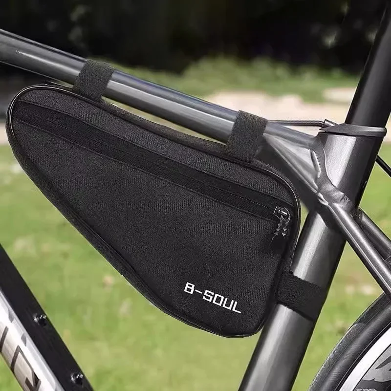 Durable Bicycle Triangle Frame Bag MTB Cycling Front Tube Saddle Storage Pouch Versatile Bike Accessories For Outdoor Riding