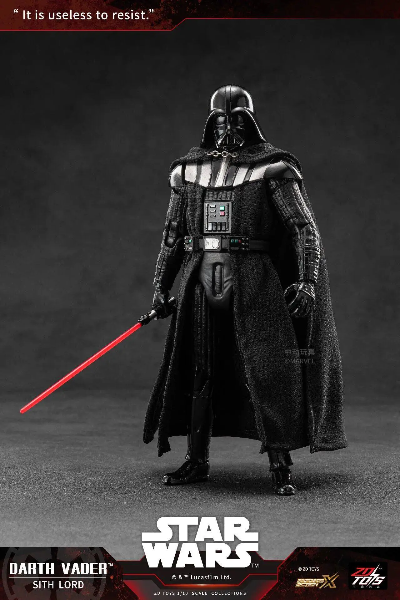 ZDTDS Star Wars Action Figure Mandalorian Din Djarin Darth Vader Grogu Storm Trooper Luke Skywalker Joint Movable Toy Model Gift view 2