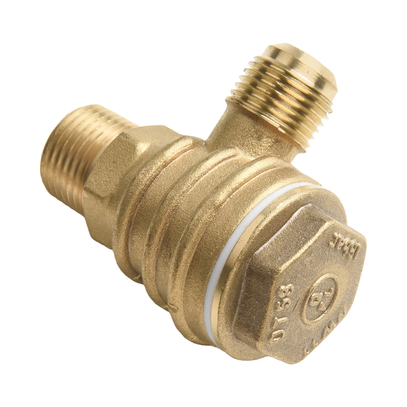 

3 Port Copper Male Thread Check Valve Connector for Air Compressor Tubes Air Pressure Tank and Compressor Pump
