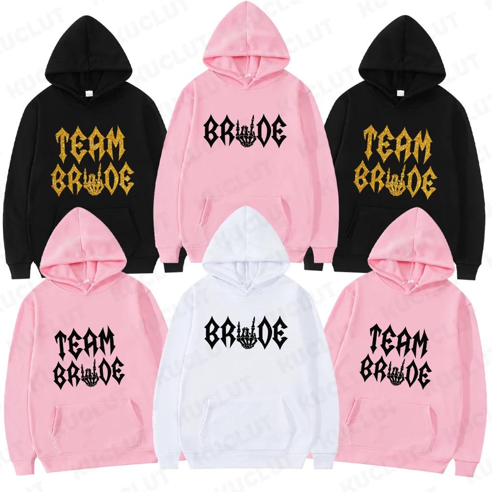 Future Mariee Love Bachelorette Wedding Party Women Evjf Hoodie Casual Ladies Street Fashion Sweatshirt Fleece Hooded Hoodie Top