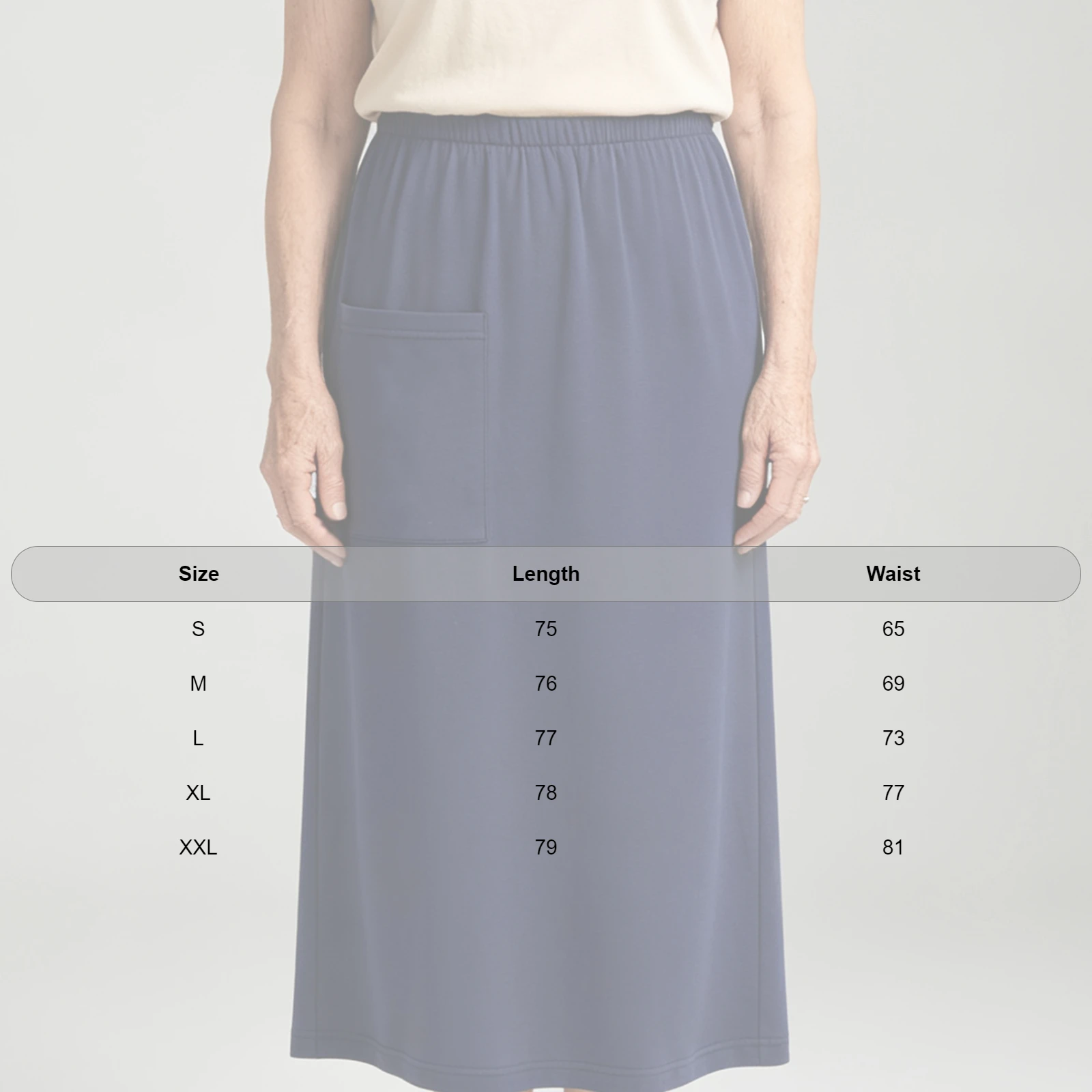 Women Elderly Special Needs Skirt Adaptive Clothes Press Buttons Elastic Waist Wrap Skirt for Surgery Recovery Medical Access
