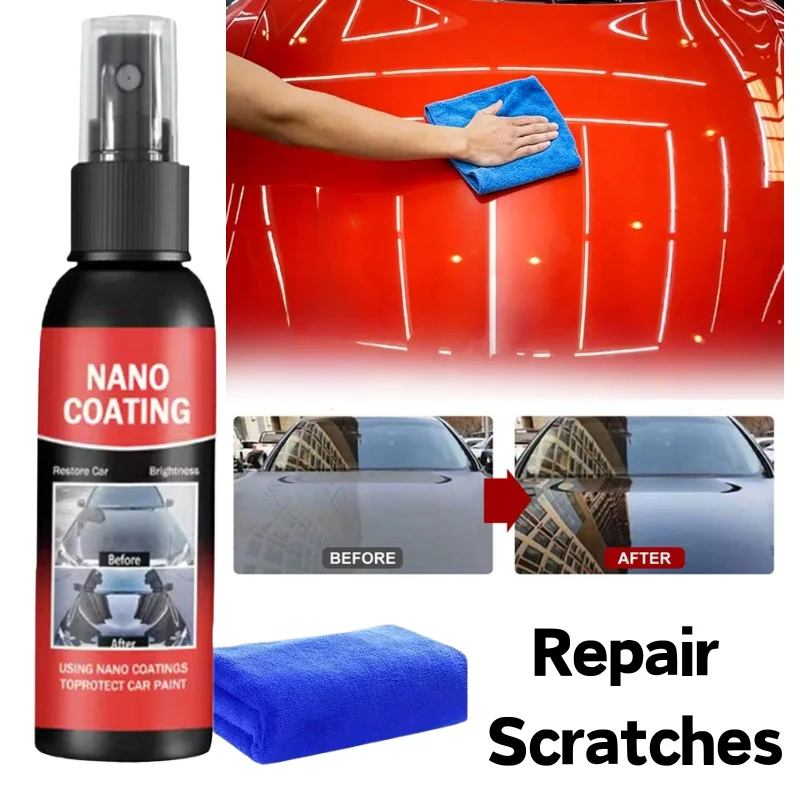 

50/100ML Car Nano Coating Spray For Scratch Repair Paint Protection Quick Ceramic Coating Auto Polishing Tool Car Accessories