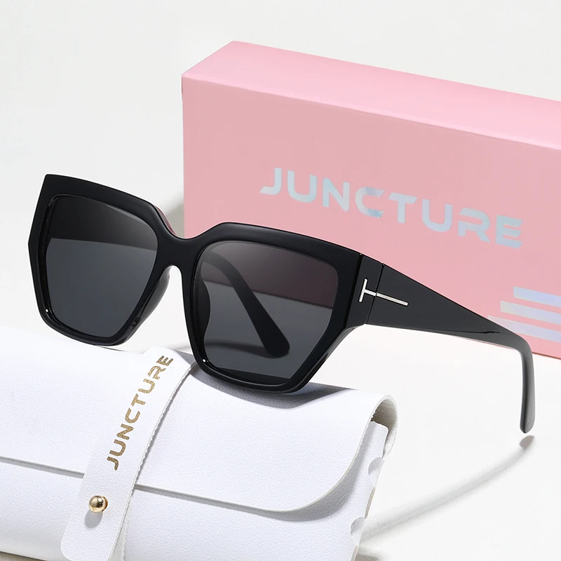 

JUNCTURE Fashion Women Sunglasses Cat eye Sun Glasses Big frame Gradient Lady Glasses Party Holiday Gifts Sunglasses for Women