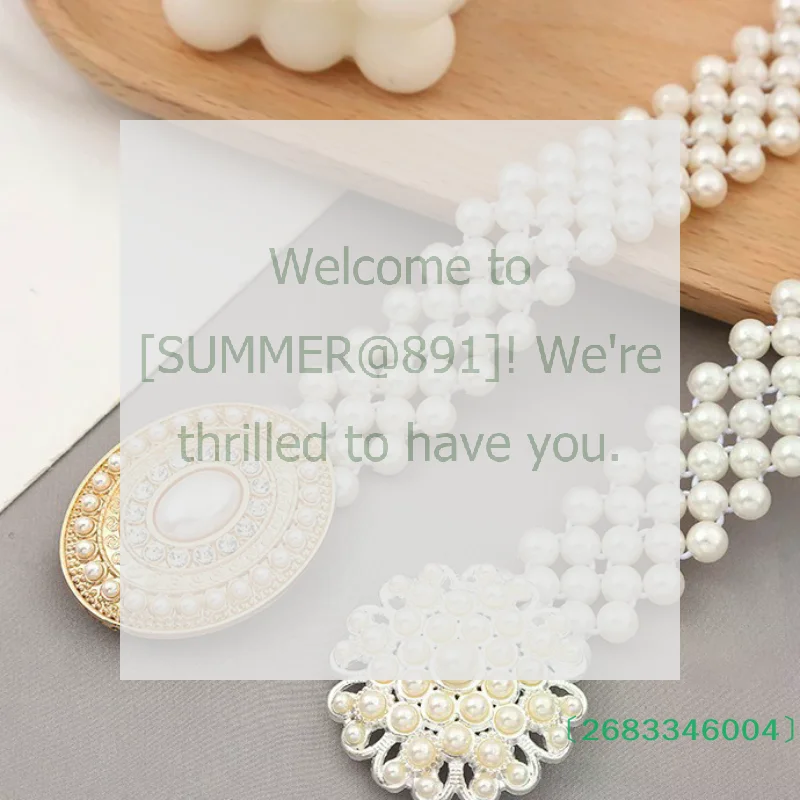 سلسلة خصر مطاطية للنساء من حجر الراين واللؤلؤ، حزام رقيق، مشد مرن للفساتين، فساتين الزفاف والسهرة، إكسسوار جميل #2