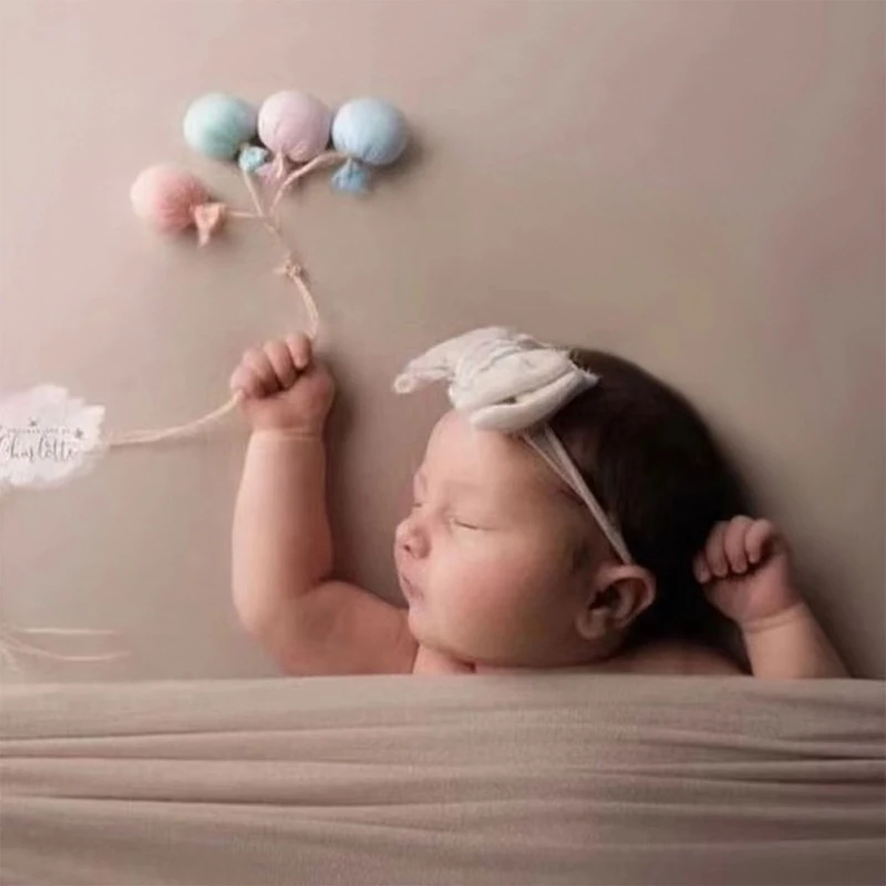 Newborn Photoshoot Props Soft Balloon Set Photostudio Props Infant Shower Gift