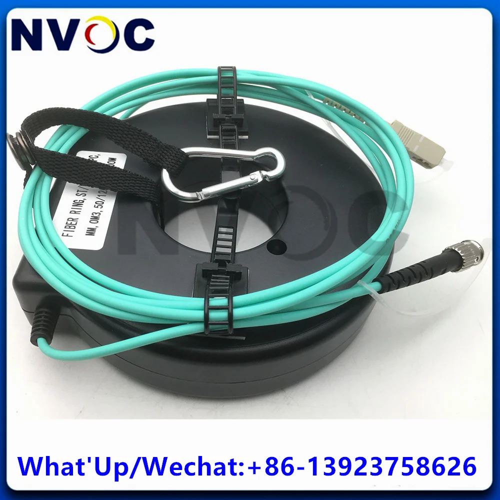 

250M LCUPC-STUPC MMF 50/125 OM3-150 OM3-300 OM4 0.25KM Fiber Optic OTDR Launch Testing Cable Box Dead Zone Ring