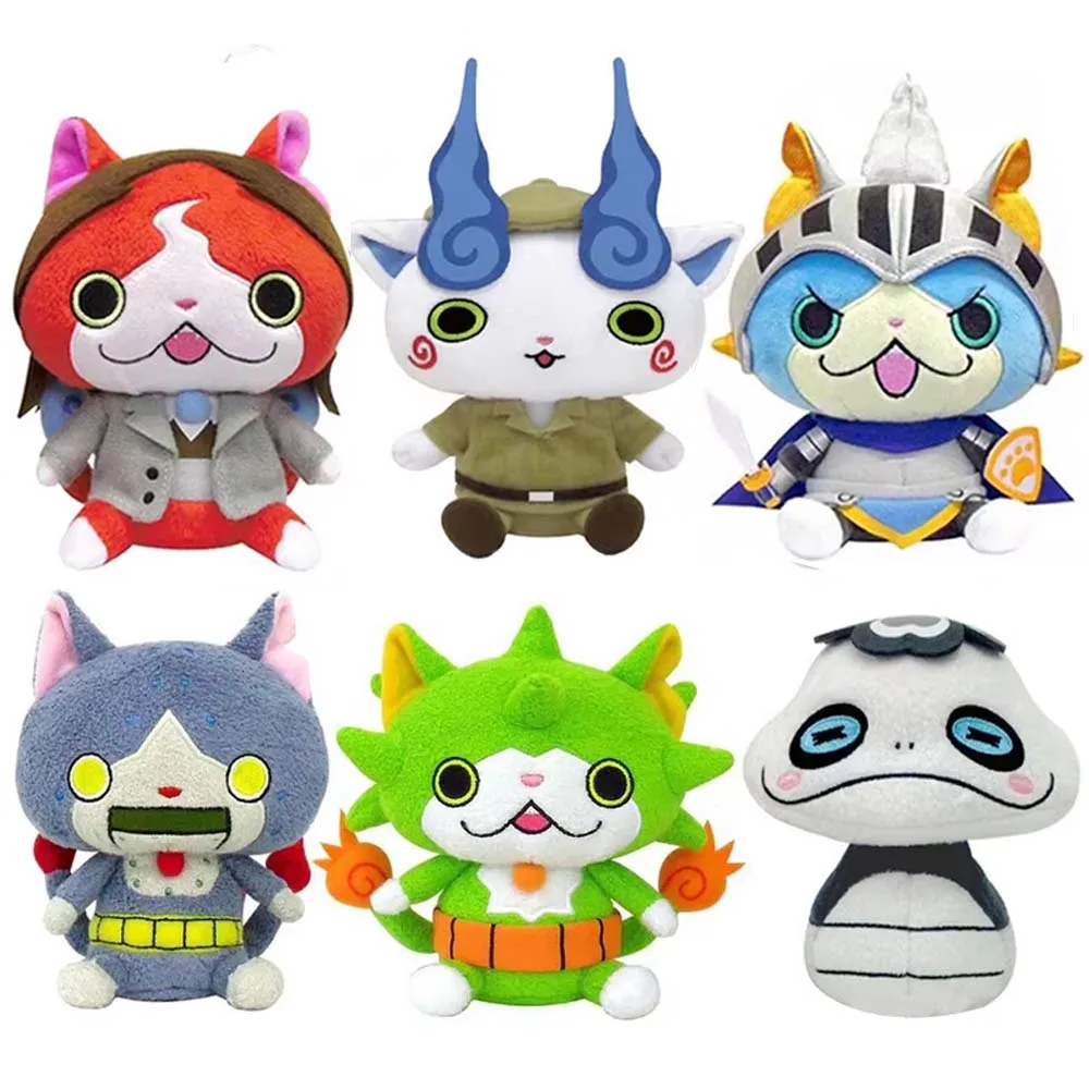 

Японское аниме Yokai Watch Jibanyan Cat Series, коллекция, мини-плюшевая кукла, игрушка для мальчиков, подарки для детей 15 см