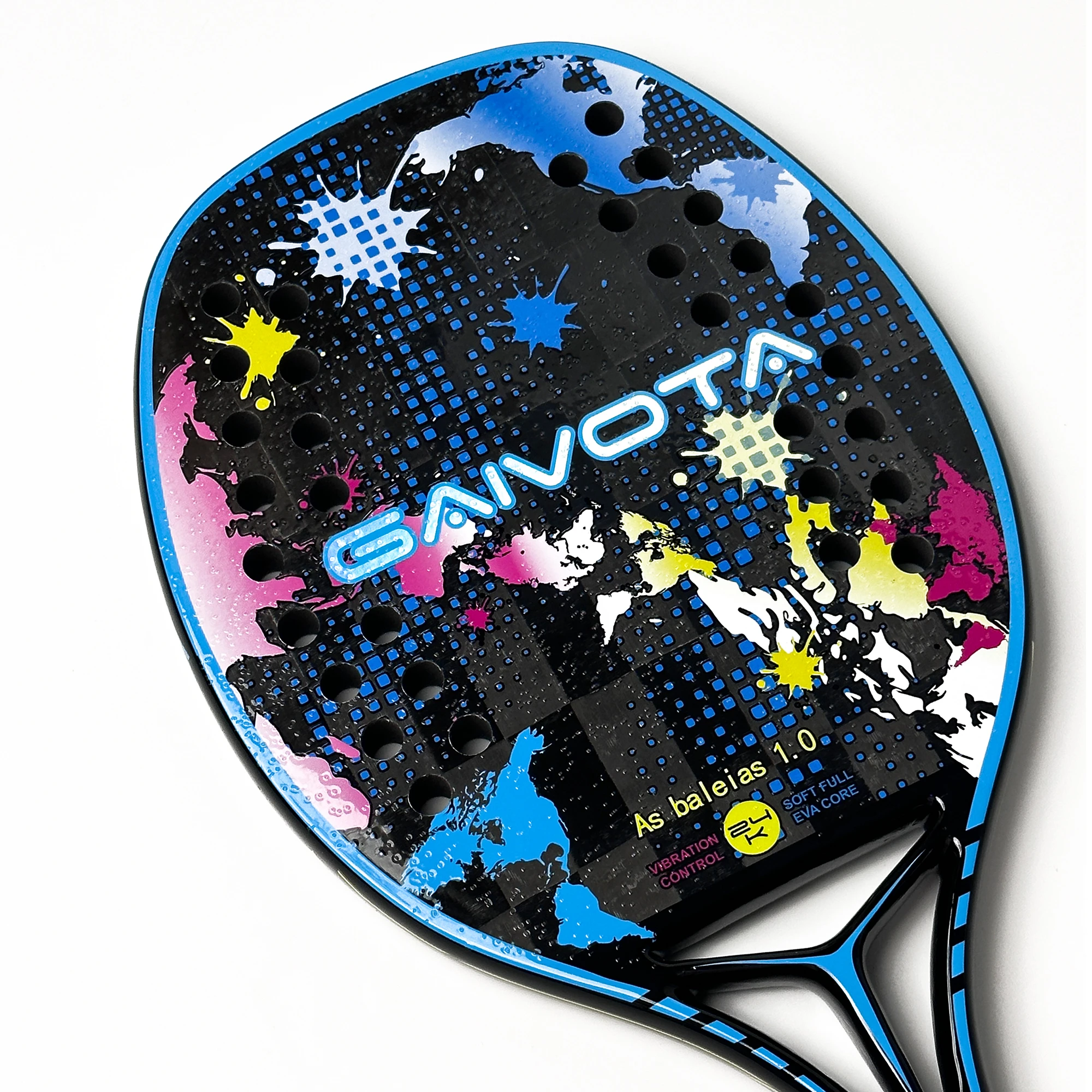 Gaivota  beach Tennis racquet 24K carbon belt backpack