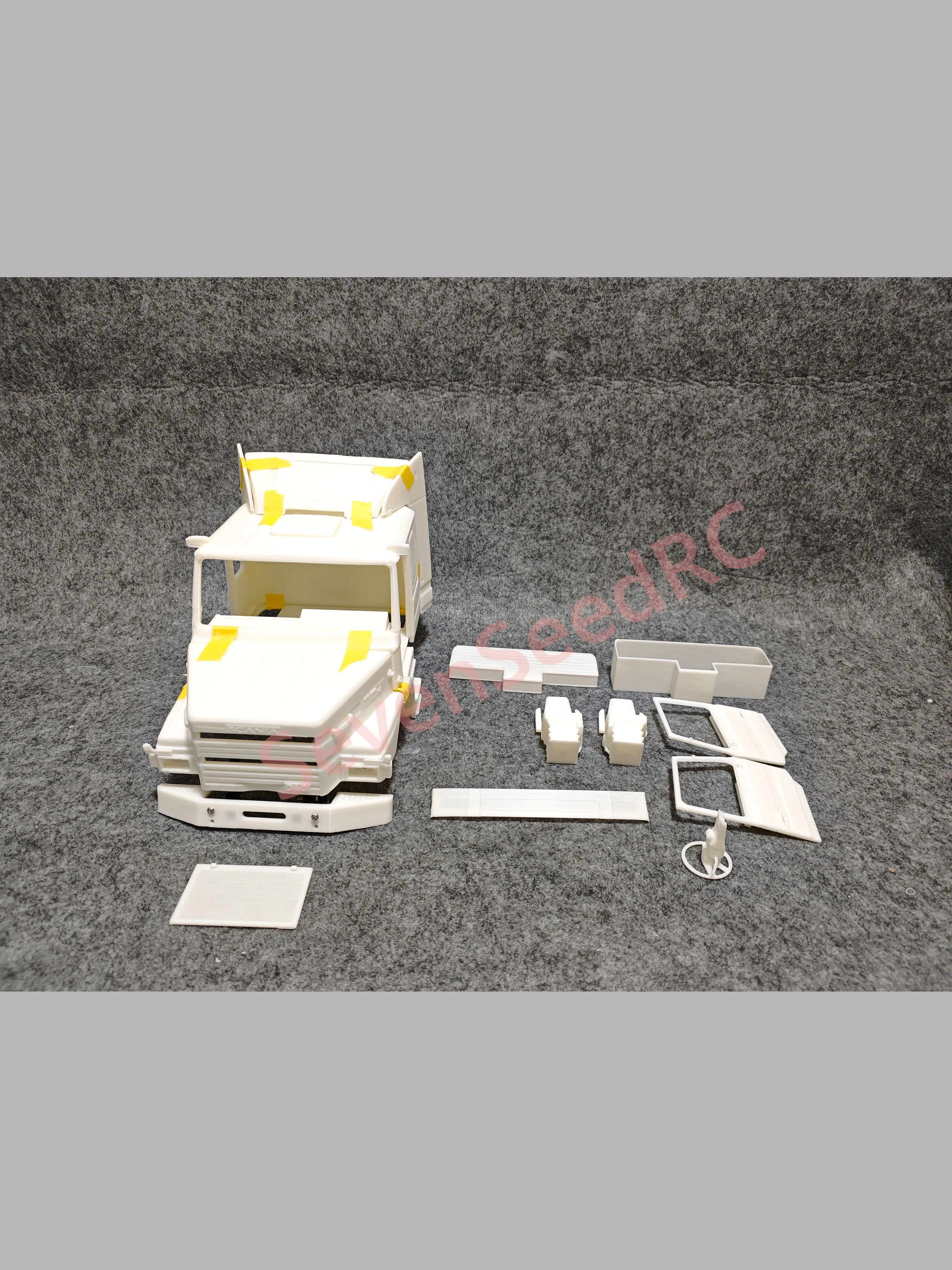 3d Print Truck Cab Kit Scania 112T 1/14 For Fmx Static Dot Model JDM-110 Tamiya Lesu Lxy Scaleclub