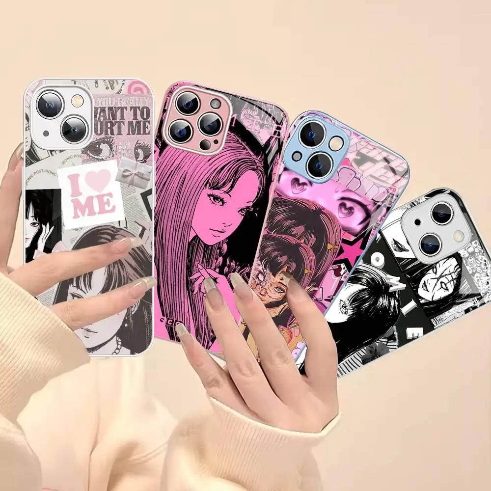 

Popular Horror Manga T-Tomie K-Kawakami Tempered Glass For Iphone 14 13 12 11 Pro Mini XS MAX 14Plus X XS XR Fundas