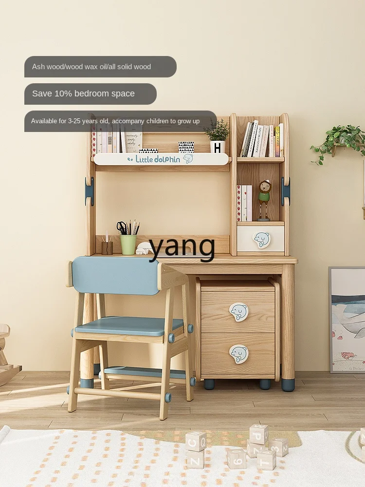 Yhl Children's Study Desk Writing Chair Suit Computer Desk Desk Combination Multifunctional Simple Modern