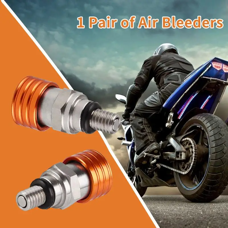 Motorcycle Fork Air Bleeder Pressure Relief Motorbike Air Bleeder Relief Valves Universal Bike Air Bleeder Pressure Relief