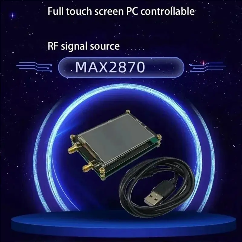 B04B-MAX2870 Signal Generator Module 23.5Mhz-6000Mhz Frequency Radio Touch Screen Frequency Synthesizer