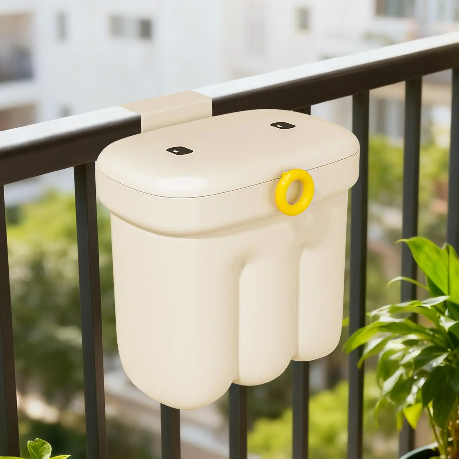 Kitchen Waste Bins Wall Garbage Basket With Lid Food Waste Bin For Countertop For Dorm Cabinet Cupboard Countertop Bathroom