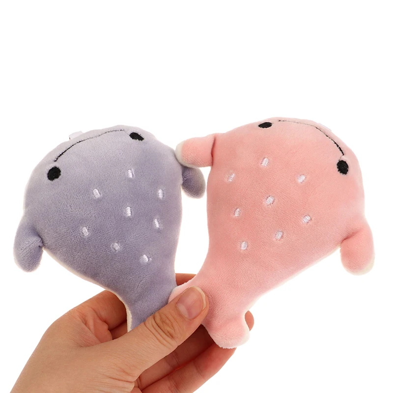 11.5cm Kawaii Cartoon Animal Whale Doll Plush Keychain Mobile Phone Bag Pendant Key Ring Cartoon Keychain Children's Gift