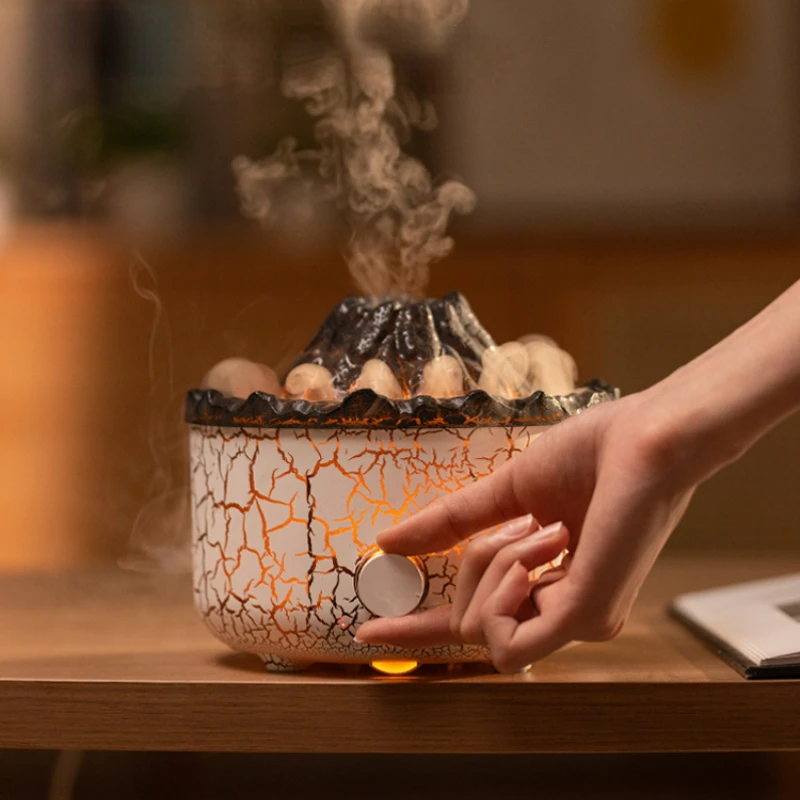 人工バラクラバ火山アロマセラピーマシンjellyfigspec円形減圧加湿器超音波ディフューザー