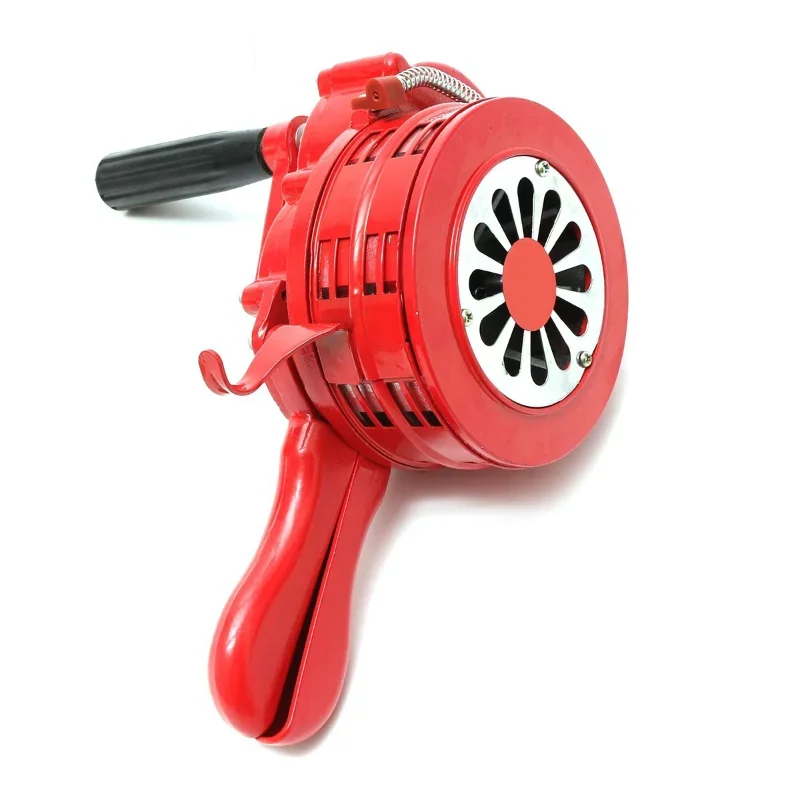 Hand Crank Siren Horn 110dB Manual Operated Metal Alarm Air Raid Emergency Safety EIG88