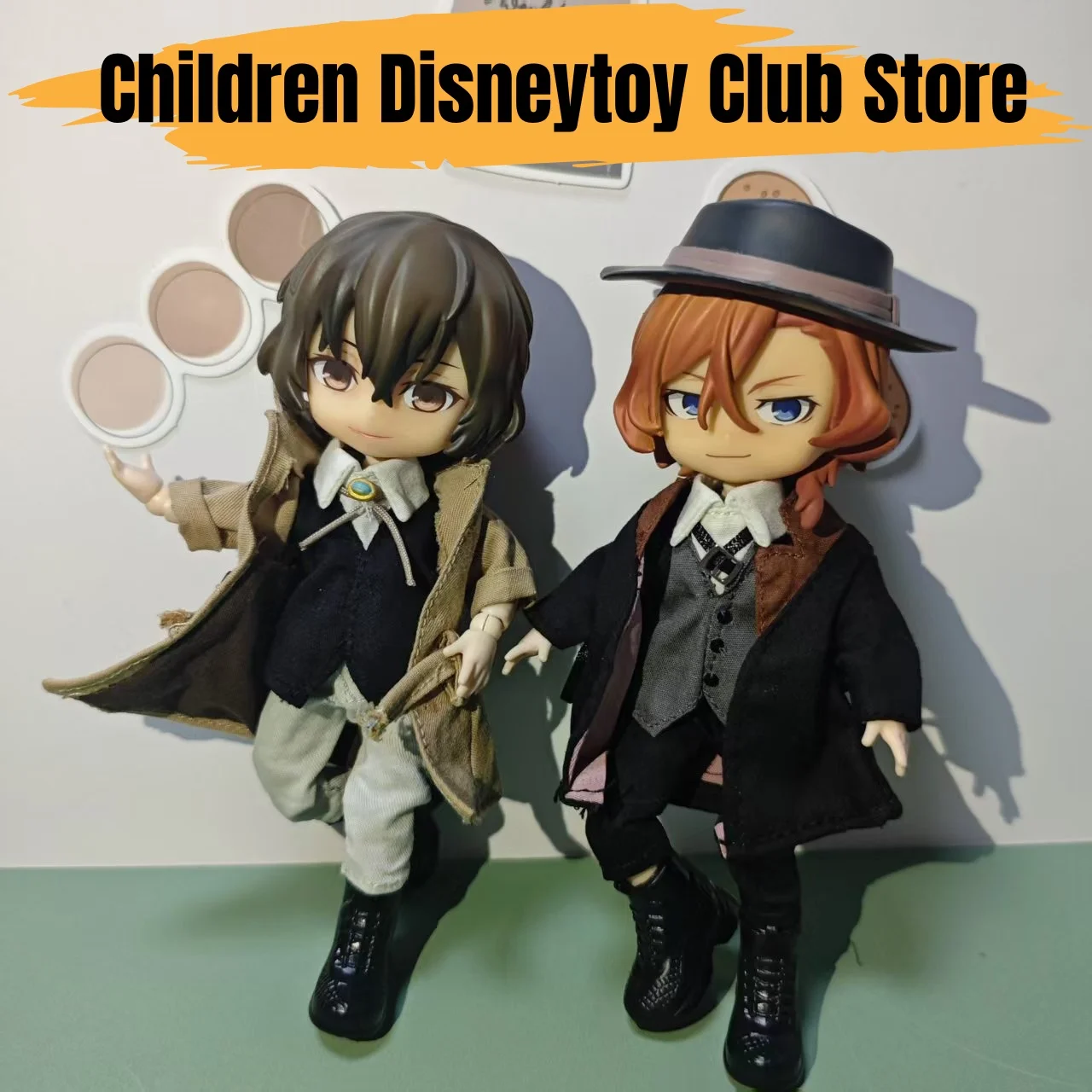 

Ob11 1/12 Bungo Stray Dogs Anime Dazai Osamu & Nakahara Chuuya BJD Model Doll Anime Suit Commoner Action Figure Toy Decoration