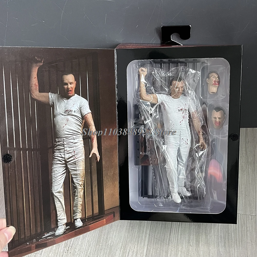 

NECA Hannibal Figure Anime Silence of the Lambs White Suit Action Figure Horror Toys Model Doll Gifts