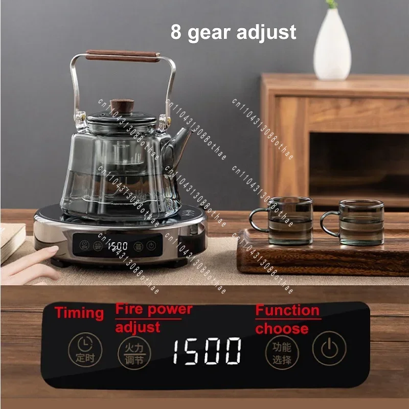 Portable Coffee Electric 1500W Electric Ceramic Stove Smart Tea Stove 8 Gear Boiling Water Heater