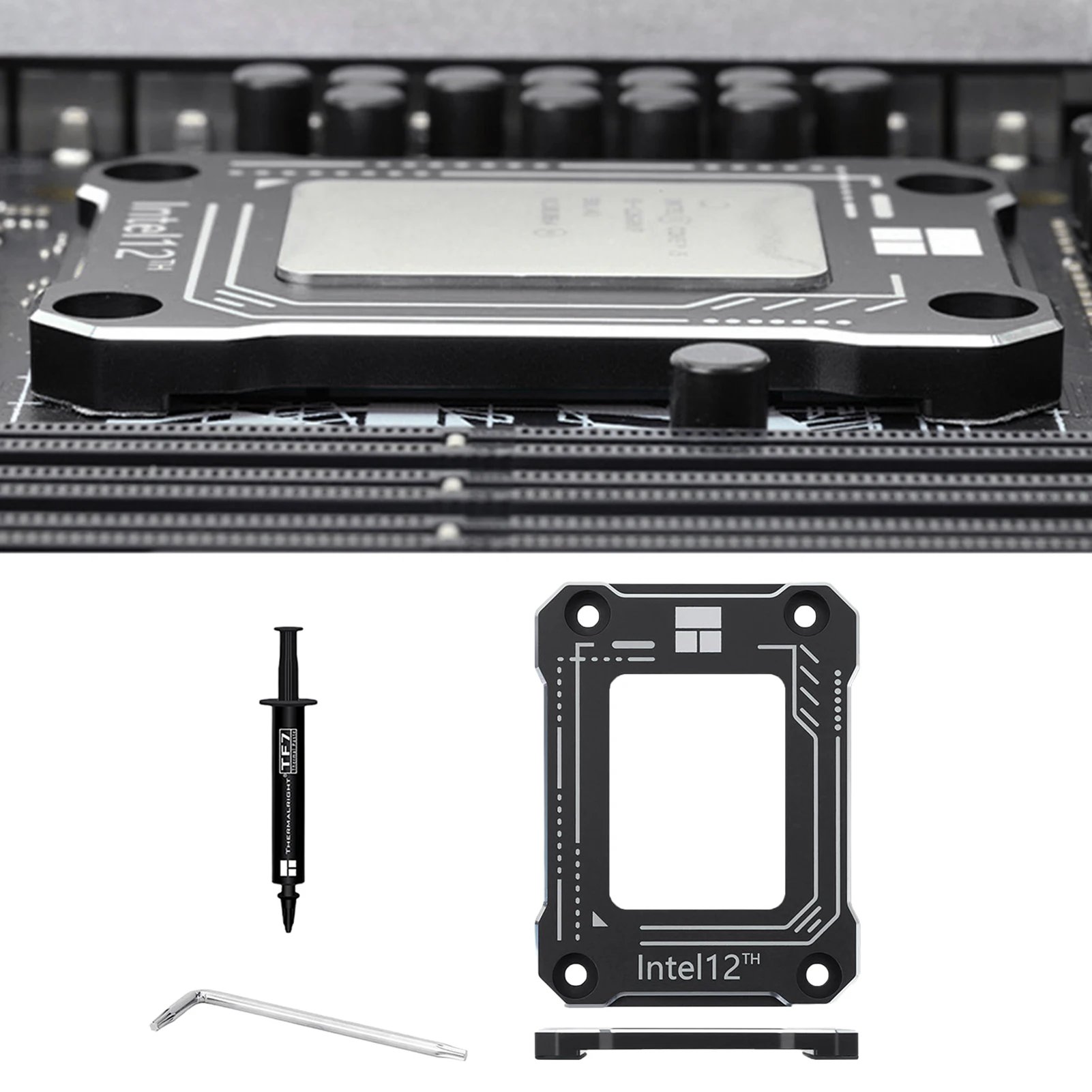 وحدة المعالجة المركزية الانحناء تصحيح الإطار قوس تثبيت مشبك مكافحة سقوط ل LGA17XX-BCF في تل 12th LGA 1700 وحدة المعالجة المركزية تحديد لوحة الكترونية معززة