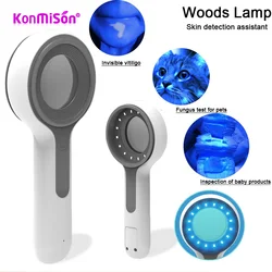 Handheld Woods Lamp for Skin Analysis Facial Examination Test Lamp Wired and Wireless Skin Analyzer Machine Skin Care Tools