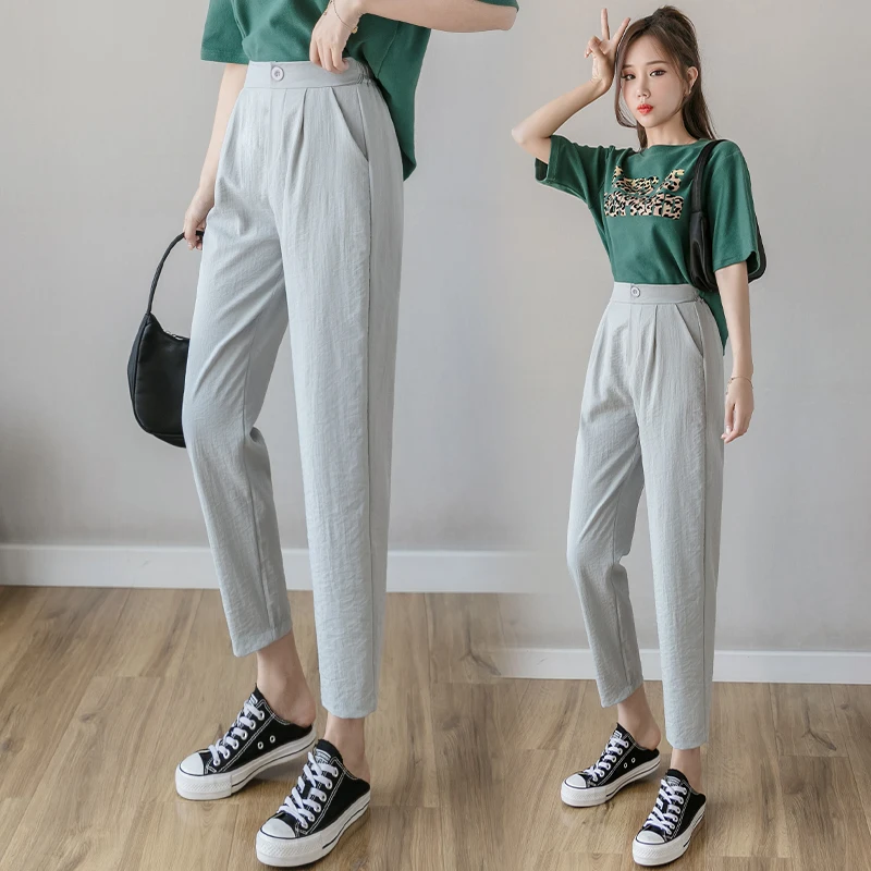 

Chic Woman Slouchy Baggy Haren Pants Women Bottoms Pants Girls Fashion High Waist Radish Pants Female Ladies Loose Trousers 2